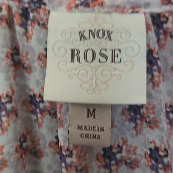 Boho Floral Print, Festival Bouse, Fairy, Semi Sheer, Whimsigoth, Angel sleeves - Picture 3 of 14